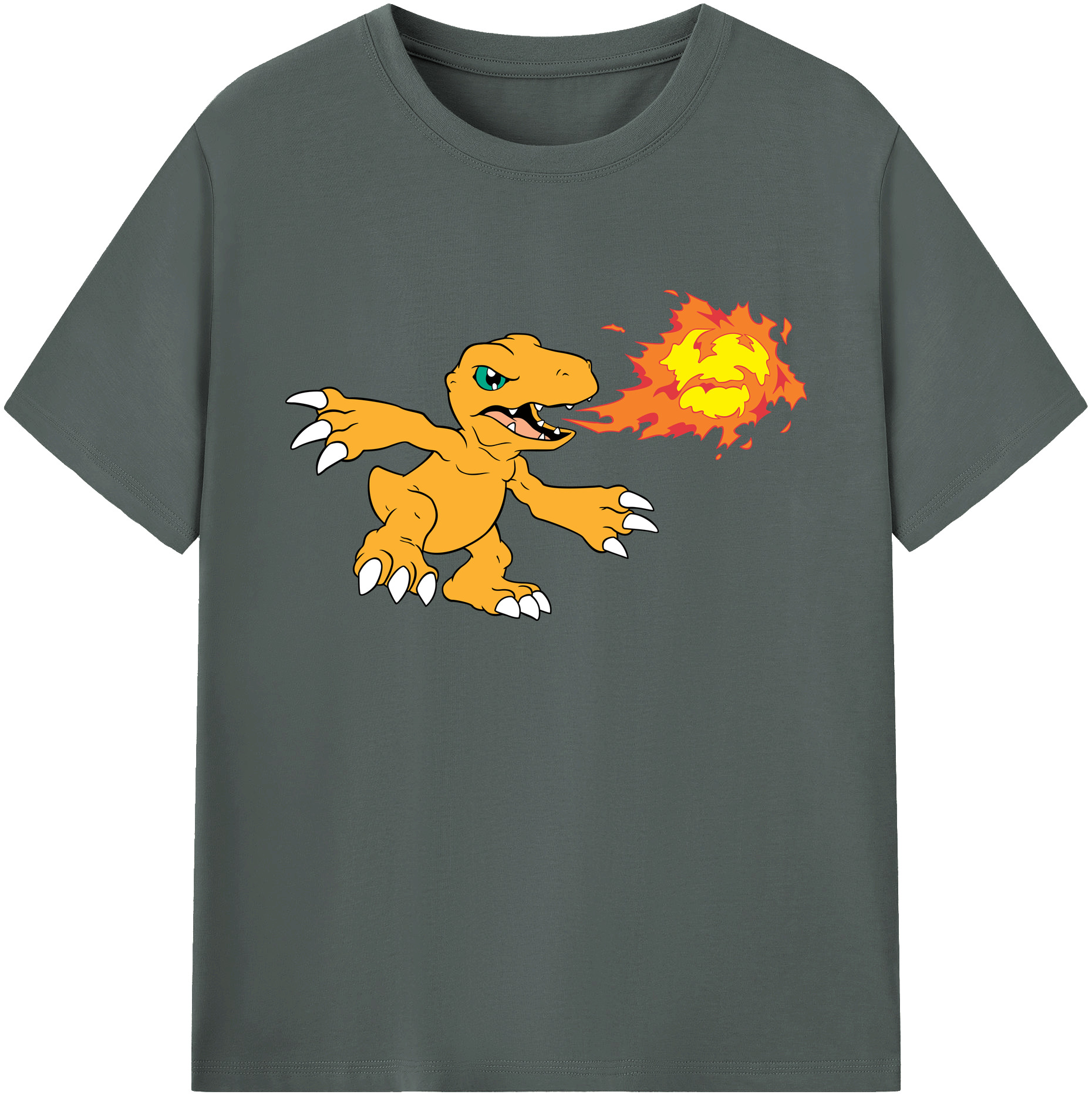 （画像用） Digimon デジタルモンスター/デジモン 綿100％ メンズ半袖Tシャツ｜肌触りやわらか＆通気性